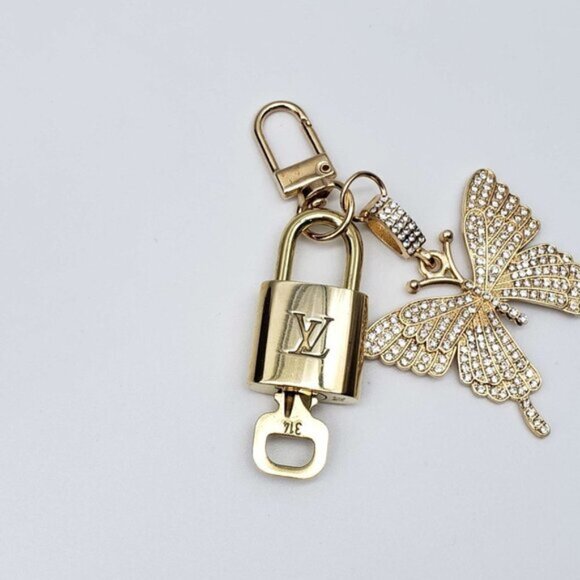 Authentic Louis Vuitton Lock & Key with unbranded Bagcharm, Keycharm, Keychain - Picture 4 of 5